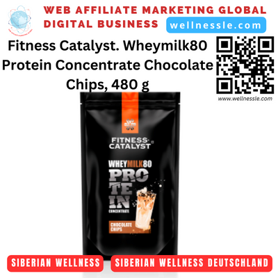 Fitness Catalyst. Wheymilk80 Protein Concentrate Chocolate Chips, 480 g Fitness Catalyst. Wheymilk80 Protein Concentrate Chocolate Chips, 480 g