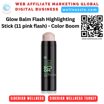 Glow Balm Flash Highlighting Stick (11 pink flash) - Color Boom - Siberian Wellness Turkey