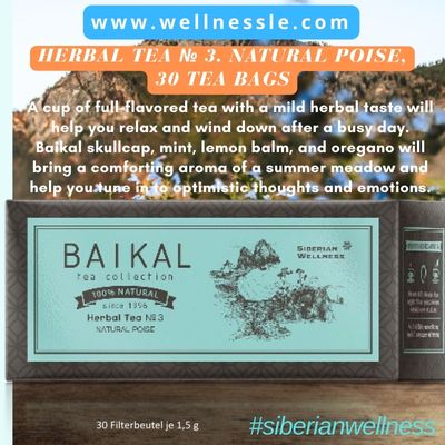 Herbal tea № 3. Natural poise, 30 tea bags Herbal tea № 3. Natural poise, 30 tea bags