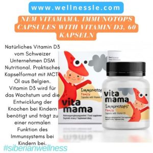 NEM Vitamama Immunotops Capsules with Vitamin D3, 60 Kapseln