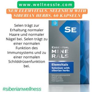 NEM Elemvitals. Selenium with Siberian herbs, 60 Kapseln