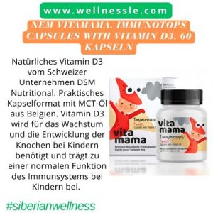 NEM Vitamama. Immunotops Capsules with Vitamin D3, 60 Kapseln
