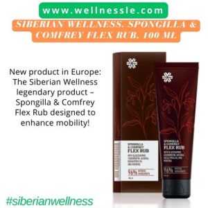 Siberian Wellness. Spongilla & Comfrey Flex Rub, 100ml