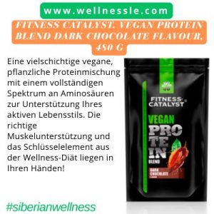 FITNESS CATALYST. Vegan Protein Blend Dark Chocolate Flavour, 480 g
