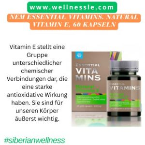 NEM Essential Vitamins. Natural Vitamin E, 60 Kapseln