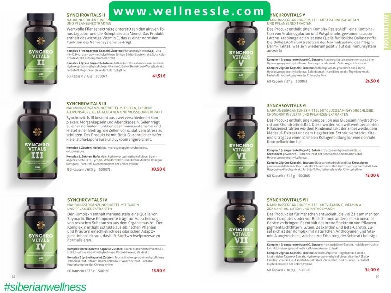 Siberian Wellness Deutschland Katalog 2025