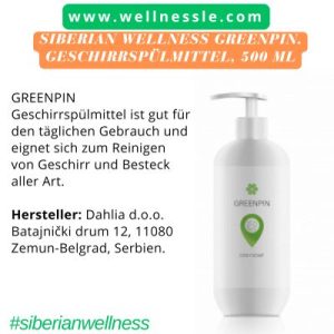 Siberian Wellness GREENPIN. Geschirrspülmittel, 500 mlSiberian Wellness GREENPIN. Geschirrspülmittel, 500 ml