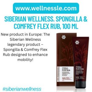 Siberian Wellness. Spongilla & Comfrey Flex Rub, 100 ml