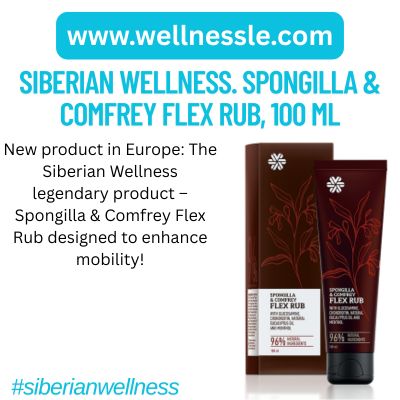 Siberian Wellness. Spongilla & Comfrey Flex Rub, 100 ml Siberian Wellness. Spongilla & Comfrey Flex Rub, 100 ml