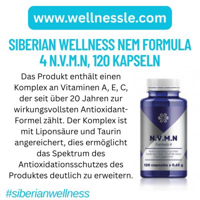 Siberian Wellness NEM Formula 4 N.V.M.N, 120 Kapseln Siberian Wellness NEM Formula 4 N.V.M.N, 120 Kapseln