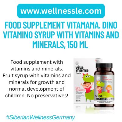 Food supplement Vitamama. Dino Vitamino Syrup with Vitamins and Minerals, 150 ml Food supplement Vitamama. Dino Vitamino Syrup with Vitamins and Minerals, 150 ml