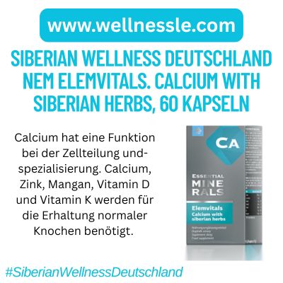 NEM Elemvitals. Calcium with Siberian herbs, 60 Kapseln NEM Elemvitals. Calcium with Siberian herbs, 60 Kapseln