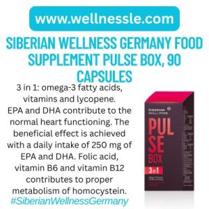 Food supplement with omega-3 fatty acids and vitamins.