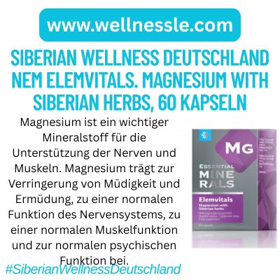 NEM Elemvitals. Magnesium with Siberian herbs, 60 Kapseln NEM Elemvitals. Magnesium with Siberian herbs, 60 Kapseln