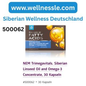 NEM Trimegavitals. Siberian Linseed Oil and Omega-3 Concentrate, 30 Kapseln