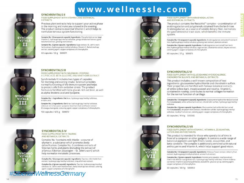 Siberian Wellness Germany Food Supplement